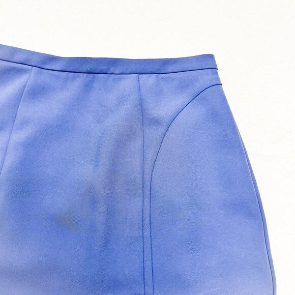 Reiss Verdi Pencil Skirt Back Slit Navy Blue Straight Size 2 - Picture 3 of 7